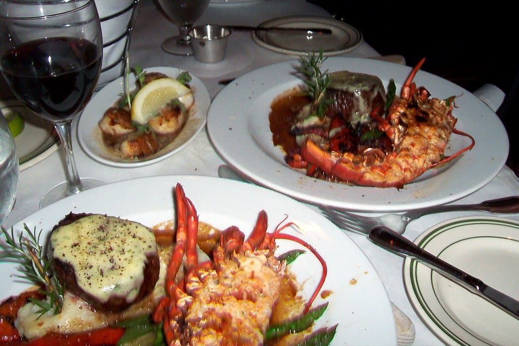 Best Cruise Lines with Best Food surf and turf