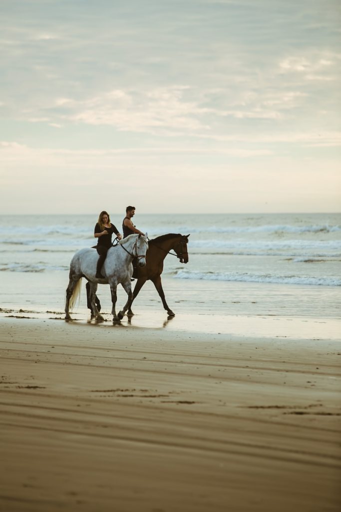 horseback riding on beach